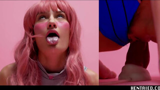 Real life hentai - kancsító csajszi és a hitachija