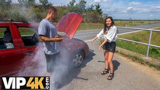 George Uhl szenvedélyesen meghódítja a sötét hajú szépséget az erdő mélyén