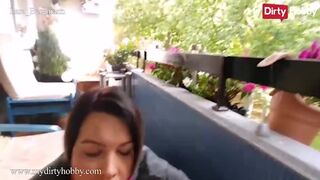 Lara Bergmann dögös balettos szájmunkája és vad kefélése óriási doronggal