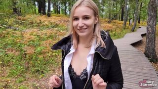 Erdőben kószálva mélyen megdugom a mostoha nővéremet POV-ban