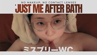 Fürdetés után, maszk nélkül, lencse nélkül, pucéran sóvárgok rád - msbreewc