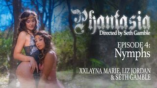 Forró nimfák kéjesen kényeztetik egymást, majd elélveznek a Wicked kemény farkainál